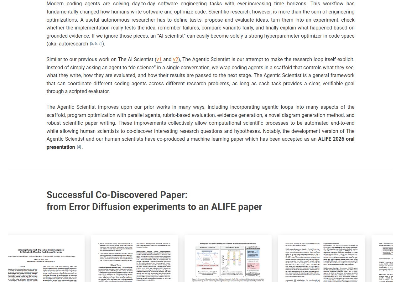ALIFE 2026 구두 발표 채택 논문(Error Diffusion) 소개 부분